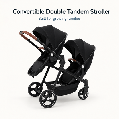 Mile One Double Tandem Stroller