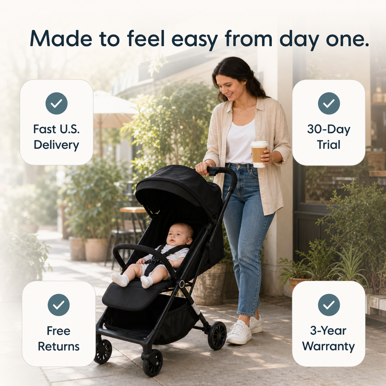 Mile One Everyday Compact Stroller