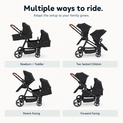 Mile One Double Tandem Stroller