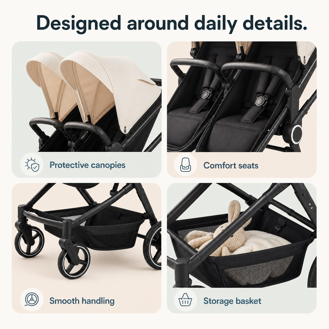 Mile One Signature Double Stroller